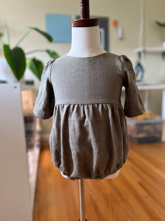 100% Linen Bubble Romper